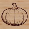 Stylized Squash Illustration A stylized illustration of a squash fruit in vector format, suitable for graphic design projects.