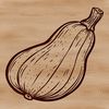 Free Squash Clip Art An illustration of a ripe yellow squash on a flat background.