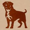 Loyal Rottweiler Dog Breed Silhouette An SVG representation of a loyal rottweiler animal breed, suitable for personal or commercial use.