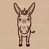 A simple line drawing of an animal standing on four legs.