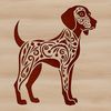 Free SVG Clipart: Weimaraner Dog A standing dog breed, specifically a Weimaraner, depicted in vector format.