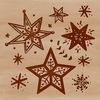 Small Five-Pointed Star Icon A small, five-pointed star made from vector lines, suitable for digital designs and cutting machines.