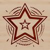 A beautiful star illustration A stylized illustration of a star with five pointed tips, suitable for use in various design applications.