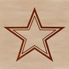 A simple line drawing of a 5-pointed star, ideal for use as clip art or stencil in various design projects.