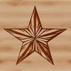 Simple Star Icon in Vector Graphics Format A simple star shape icon created using vector graphics.