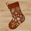 Christmas Stocking Decoration Vector illustration of a traditional Christmas stocking with decorative elements.