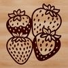 Ripe Strawberry SVG Design A high-quality illustration of a ripe strawberry in vector format.