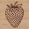Digital Strawberry Image for Download A digital illustration of a strawberry, suitable for vector graphics and design projects.