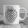 High-Quality Strawberry SVG Design Illustrated strawberry fruit illustration for graphic design and digital art.