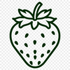 Vibrant Strawberry Illustration A colorful illustration of a strawberry in vector format, ideal for digital design projects.