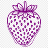 A detailed illustration of a ripe red strawberry.