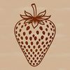 Strawberry SVG Graphics Free Download A high-quality digital illustration of a ripe strawberry, suitable for various applications.