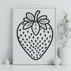 Fresh Strawberry Illustration in Vector Format A realistic illustration of a strawberry in vector format.