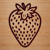Vector Fruit Design - Strawberry A digitally created vector illustration of a strawberry fruit.