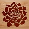 Vector Illustration of a Desert Flower An intricately drawn succulent design suitable for vector art projects.