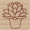 Succulent SVG Graphic for Designers A stylized illustration of a cactus-like succulent plant, suitable for vector graphic designs.