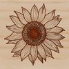 Bright Yellow Flower Clip Art A bright yellow sunflower with large petals and dark center, commonly found in gardens and fields.