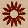 An SVG vector graphic depiction of a single sunflower with detailed lines and shapes, suitable for use in various designs.