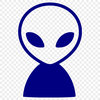 Alien space creature illustration in vector format for digital download.