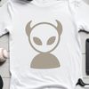 Alien character created in vector format with intricate details suitable for cutting machines and laser engraving.