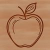 Free Red Apple Illustration A realistic illustration of a single red apple on a white background.