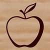 Freshly Plucked Apple Illustration A high-quality digital illustration of a single apple, ready for commercial or personal use in various design software.