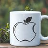 Fresh Apple Vector Art A high-quality digital representation of a fresh apple, suitable for vector art projects.