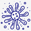 Vector Bacterial Design Artwork Illustrated vector representation of bacteria.