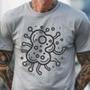 A simple line art illustration of a bacteria, suitable for vector graphics and cutting machine designs.