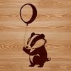 Beautiful vector art of a wild animal A detailed illustration of a badger, a wild animal native to various regions.