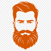 Minimalist Male Figure Illustration A minimalist illustration of a male figure with a beard.