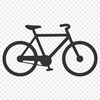 A simple vector illustration of a bicycle, suitable for commercial use.