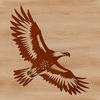 A close-up illustration of a majestic eagle's head with feathers and beak, suitable for vector design.