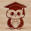 Beautiful Vector Owl Art A cute owl illustration designed as a vector graphic.