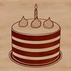 Colorful Celebration Dessert Art Colorful illustration of a birthday cake with candles and decorations, ideal for vector art projects.