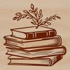 Educational Vector Artwork for Schools An illustration of a book with floral elements, suitable for educational purposes.