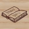 Academic Artwork Vector Image Illustration of an open book with pages and cover, suitable for educational and academic purposes.