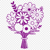 A bouquet of flowers in a decorative arrangement.