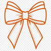 Beautiful Clip Art Bow Design A stylized illustration of a ribbon bow used as clip art for various designs, templates, and crafts.