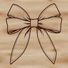 Hand-Drawn Bow Illustration A hand-drawn bow design created with vector graphics.