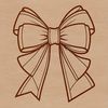 A simple ribbon-style bow designed as vector art for various applications.