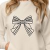 Vector Bow Design for Crafting A simple bow design in vector format, ideal for cutting machines and crafting.