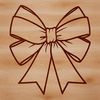 A colorful ribbon bow used as a gift decoration.