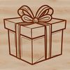 A simple rectangular box with a lid, suitable as a template for crafting or design projects.