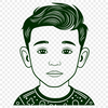 Young Boy Illustration SVG Graphic A young boy illustration created as a vector SVG graphic for various uses.