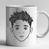 Adorable Child Clip Art A detailed illustration of a young boy in various poses, suitable for use in vector art projects.