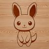 Whimsical Cartoon Rabbit Ready to Hopper A cartoon rabbit sitting on its haunches, ready to hop into your next creative project.