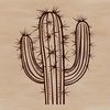 A desert plant with sharp spines, perfect for vector art designs.