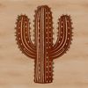 Desert Bloom SVG Art A digital vector image of a prickly cactus, often used in gardening designs and nature-themed art.
