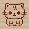 Feline Friend Line Art A simple line drawing of a sitting cat.